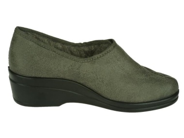 Rohde-Pantoffel/Huisschoen-Grijs  Dames Pantoffel3