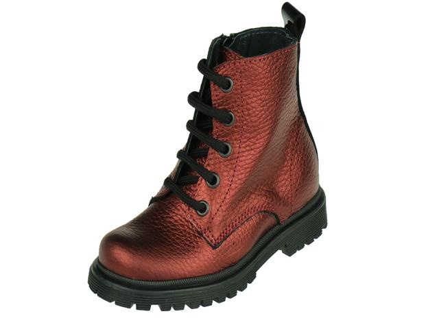 Simone Mathieu hippe meisjes Biker boot, met veter en rits