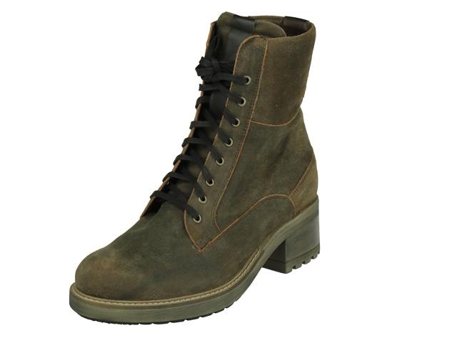 Durea Durea comfort Halfhoge Dames veterschoen, met rits