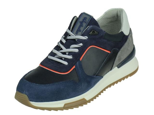 Australian Sneaker Frederico 15.1543.01 Blauw Combi Suède
