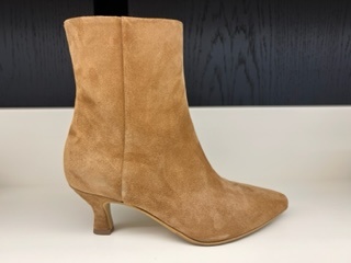 VIA VAI Noelle Rox Enkellaarsjes dames - Cognac - Maat 39