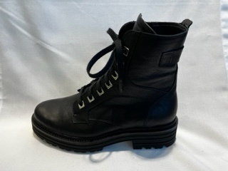 Durea 9758 H - Volwassenen VeterlaarzenHalf-hoge schoenen - Kleur: Zwart - Maat: 40.5