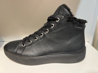 Ecco Street Tray W veterboots zwart Textiel - Dames - Maat 40
