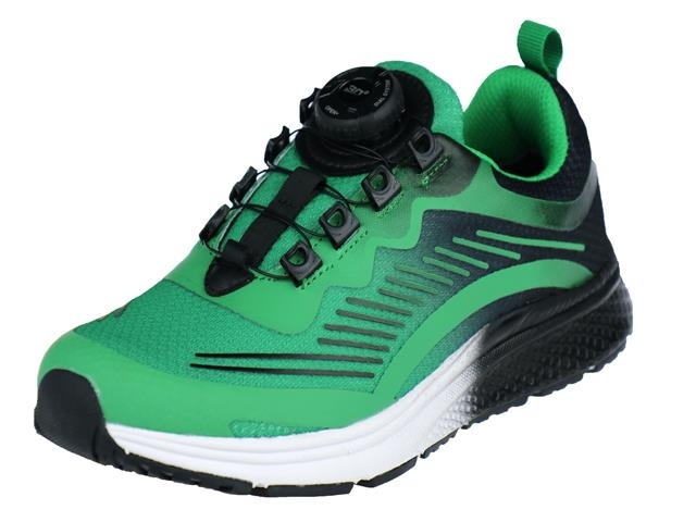 Piedro Sport - Armstrong - Sneakers - Groen Zwart - Vetersluiting draaisluiting - Wijdtemaat - Schoenmaat - 37