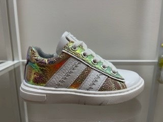 Jochie & Freaks Steffie Lage sneakers - Leren Sneaker - Meisjes - Multi - Maat 28