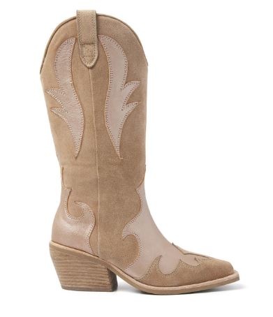 VIA VAI Eveline River Hoge Laarzen - Beige - Maat 38