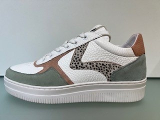 Maruti  - Momo Sneakers Wit - Green - White - Pixel Offwhite - 36