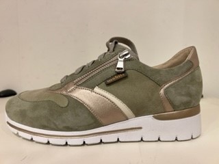 Mephisto, EREEN 12292 15992 9553 7880, Khaki sneaker wijdte G