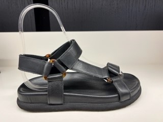 VIA VAI Candy Pure Sandalen - Zwart - Maat 38