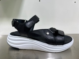 Wolky Sandalen Cirro zwart-wit leer