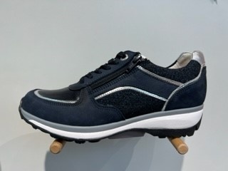 Xsensible -Dames - blauw donker - sneakers - maat 38
