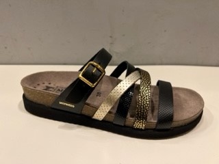 Dames Slippers Mephisto Huleda Black Zwart - Maat 40