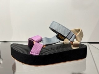 Teva K MIDFORM UNIVERSAL Unisex Sandalen - Zwart/Oranje - Maat 35