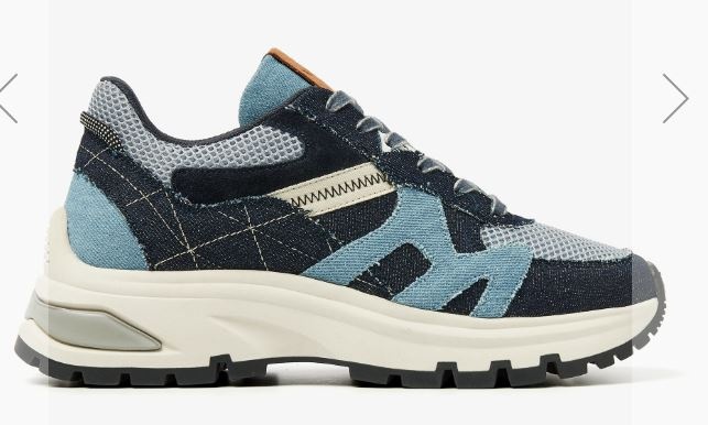 VIA VAI Liz Finley Sneakers - Denim Blauw - Maat 42