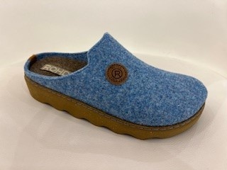 Rohde 6120-51 dames pantoffel (open hiel) maat 39 blauw